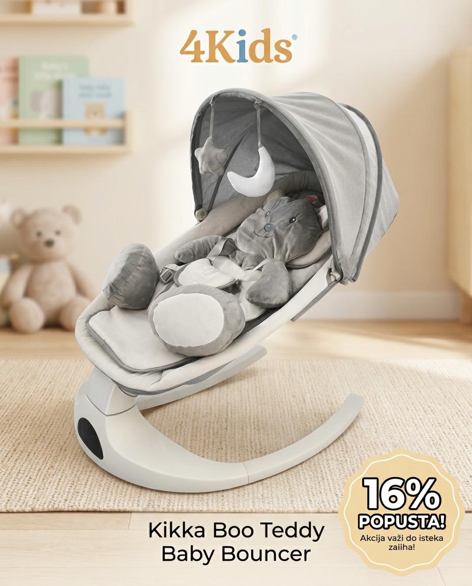 BBO njihalica za bebe Bella Plus White Bear BBO njihalica za bebe Bella Plus White Bear